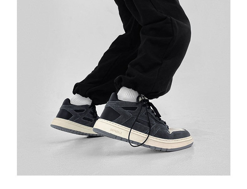 Representative Retro Low-Top Genuine Leather Sneakers