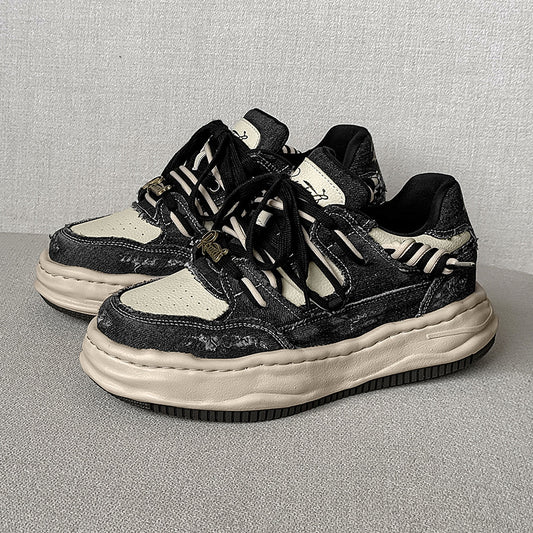 Thick-Soled Invisible Height-Increasing Washable Dissolving sneakers