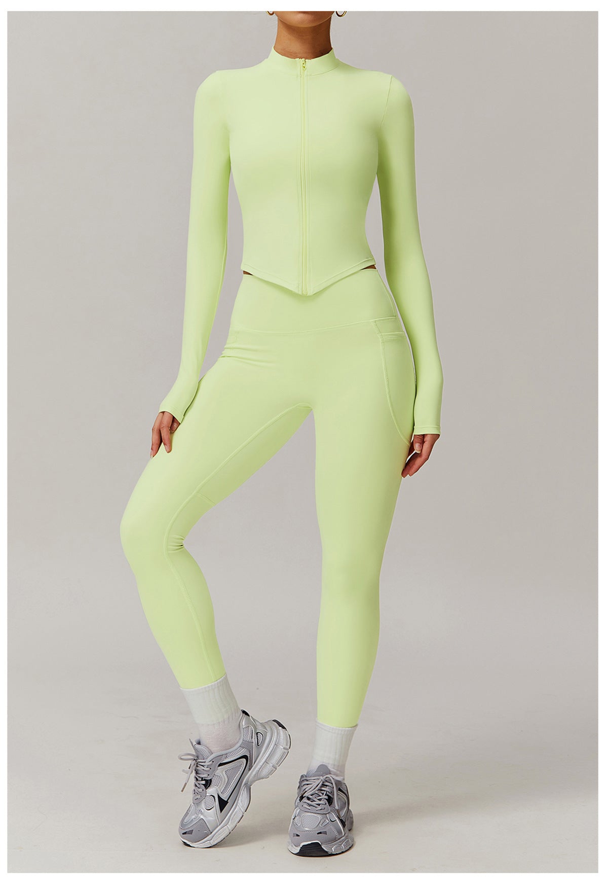 Cross-border cloud-feel quick-drying waist-slimming and comfortable yoga set, casual wear, running and fitness sports set 182