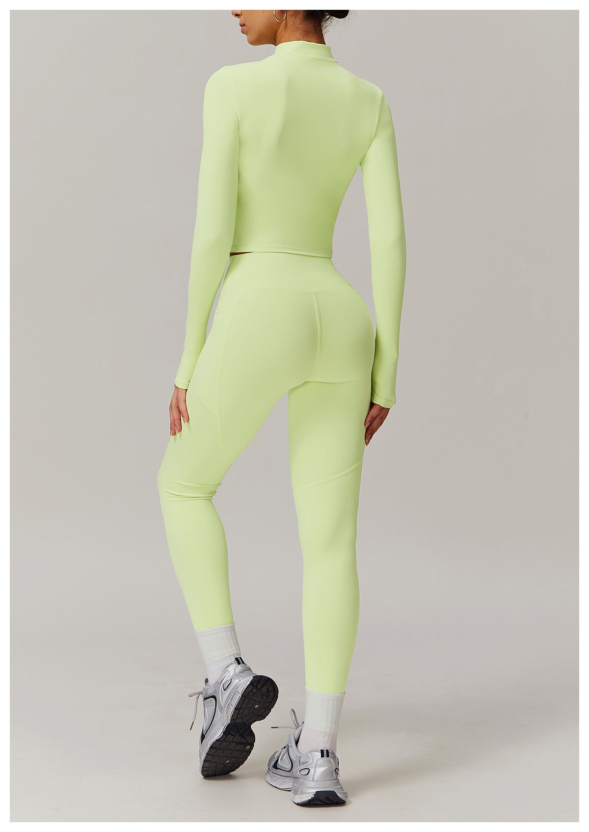 Cross-border cloud-feel quick-drying waist-slimming and comfortable yoga set, casual wear, running and fitness sports set 182