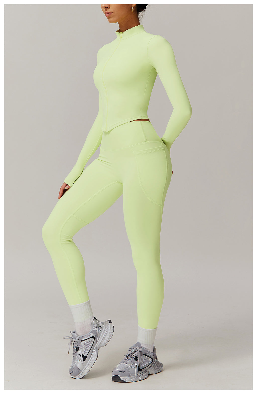 Cross-border cloud-feel quick-drying waist-slimming and comfortable yoga set, casual wear, running and fitness sports set 182