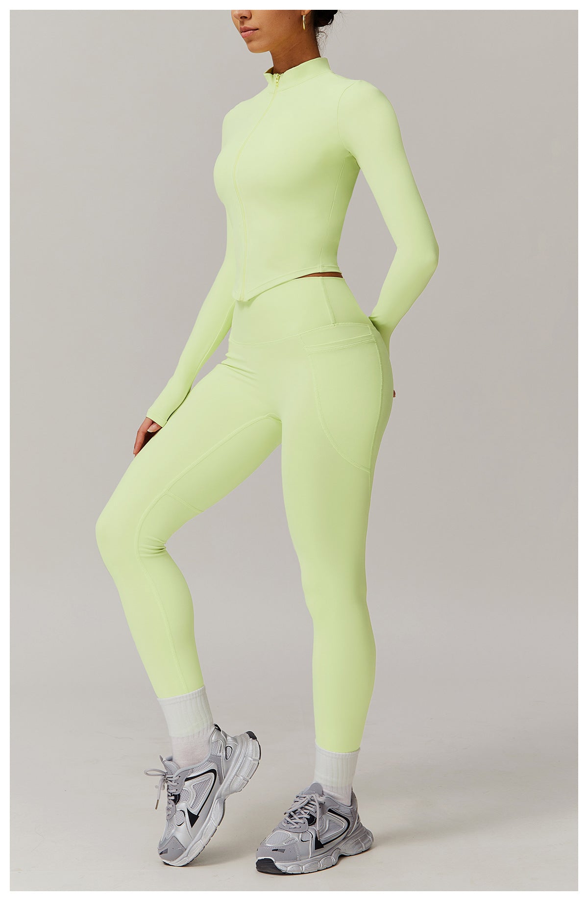 Cross-border cloud-feel quick-drying waist-slimming and comfortable yoga set, casual wear, running and fitness sports set 182