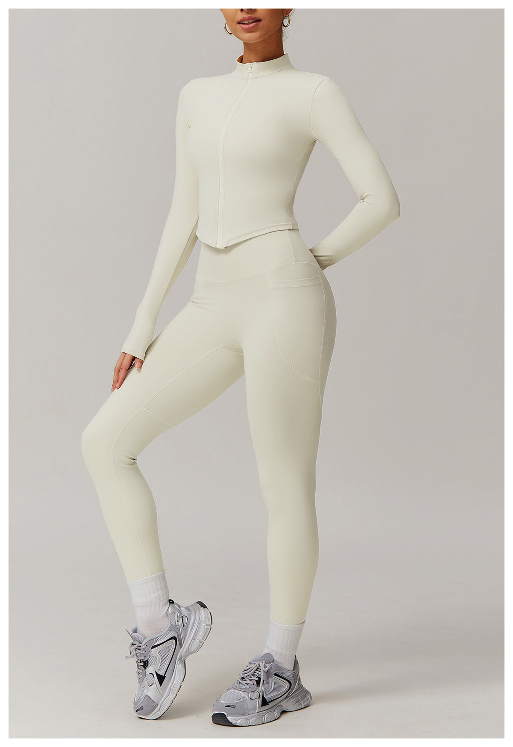 Cross-border cloud-feel quick-drying waist-slimming and comfortable yoga set, casual wear, running and fitness sports set 182