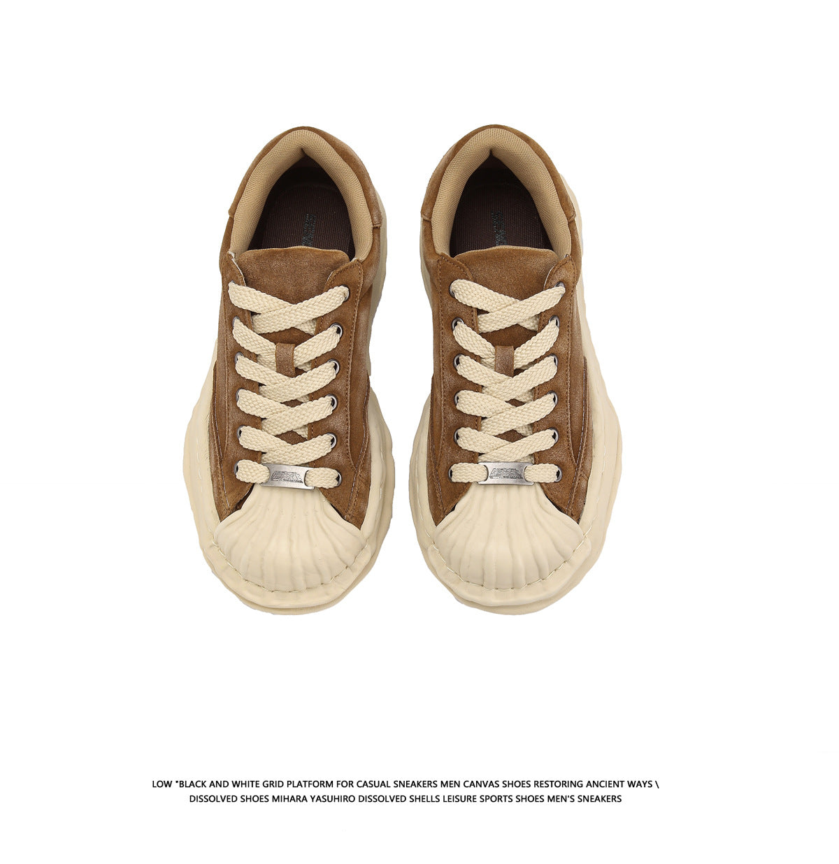 Shell Toe Dissolving Casual Shoes