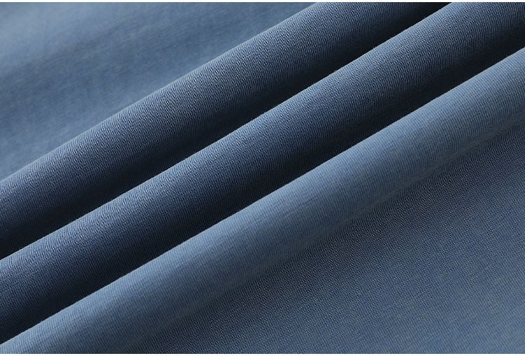 K787 American Retro Old Letter Printed Long-sleeved T-shirt Men's Fake Two-piece Sports Hip-hop Loose Casual Top 154