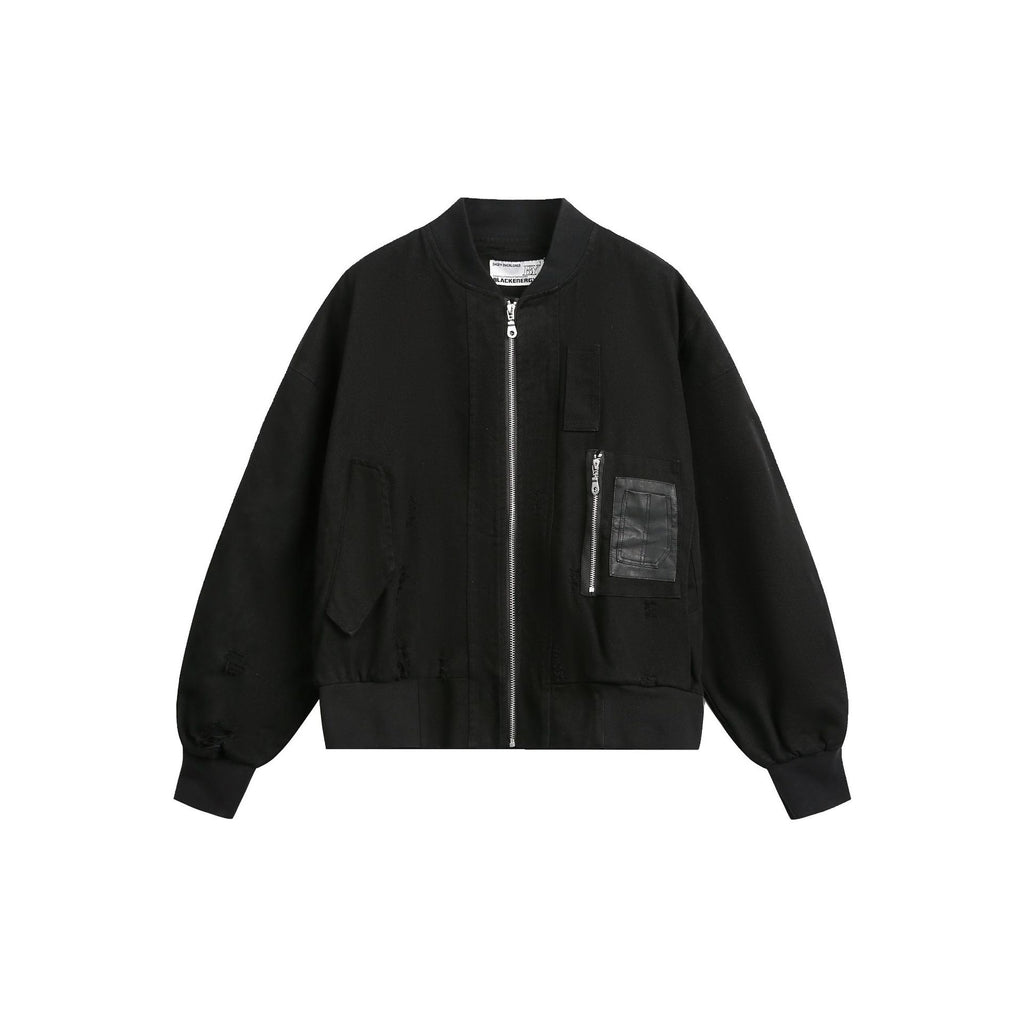 trendy brand, presents its 2025 Fall New American Retro Distressed Bomber Jacket/Baseball Jacket for Men and Women. 151