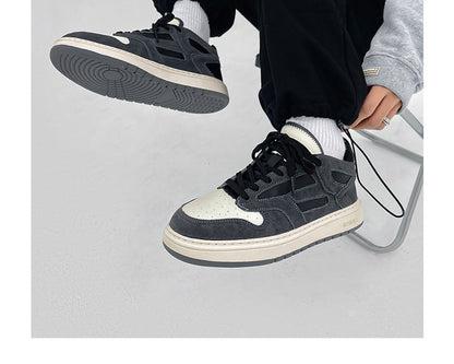 Representative Retro Low-Top Genuine Leather Sneakers