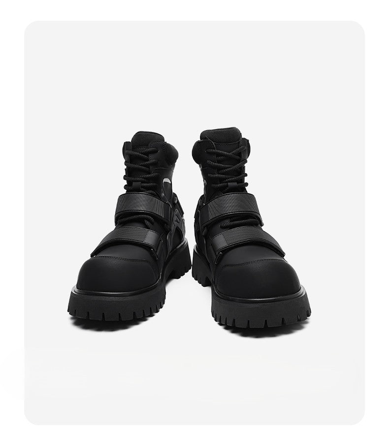 Velcro Martin Deconstructed Motorcycle Boots