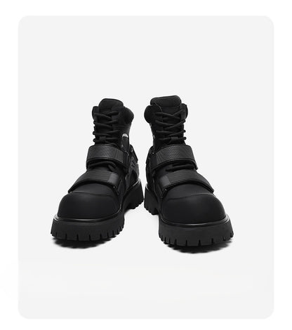 Velcro Martin Deconstructed Motorcycle Boots