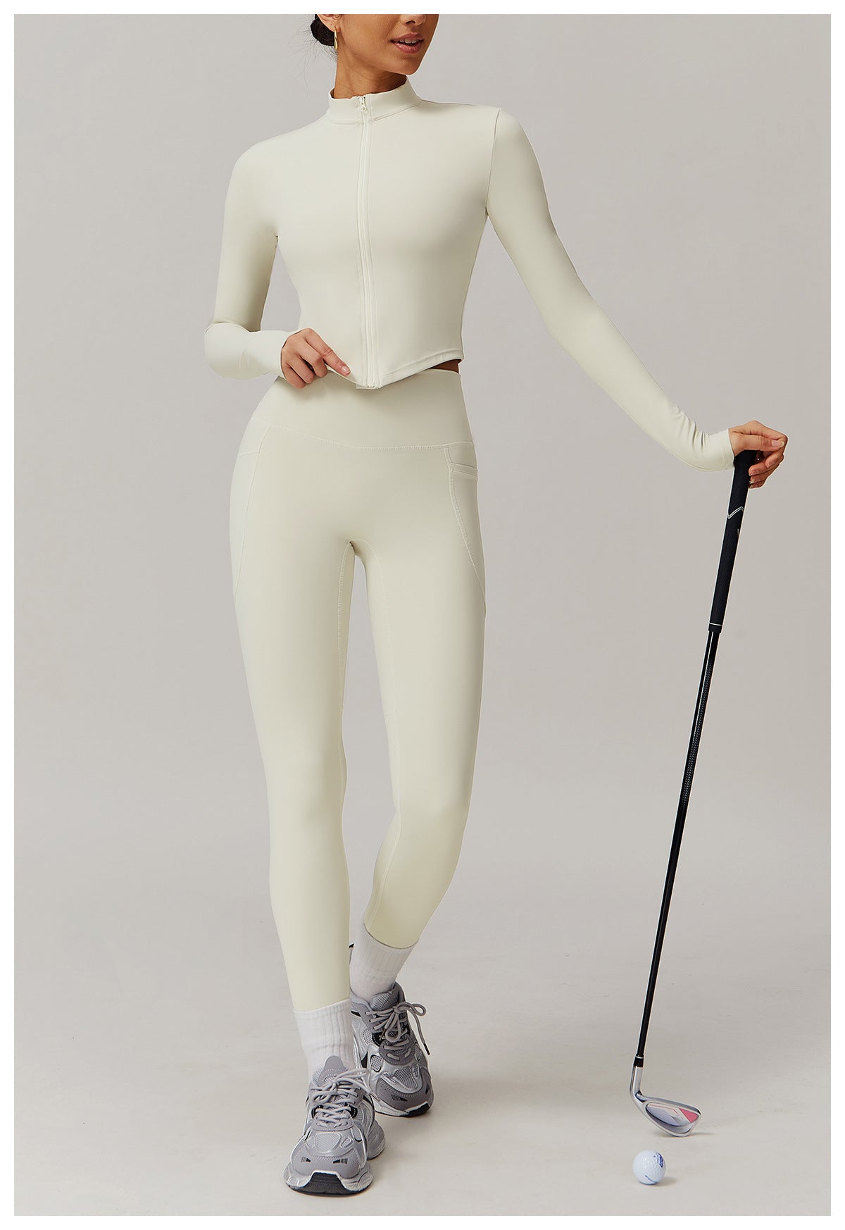 Cross-border cloud-feel quick-drying waist-slimming and comfortable yoga set, casual wear, running and fitness sports set 182