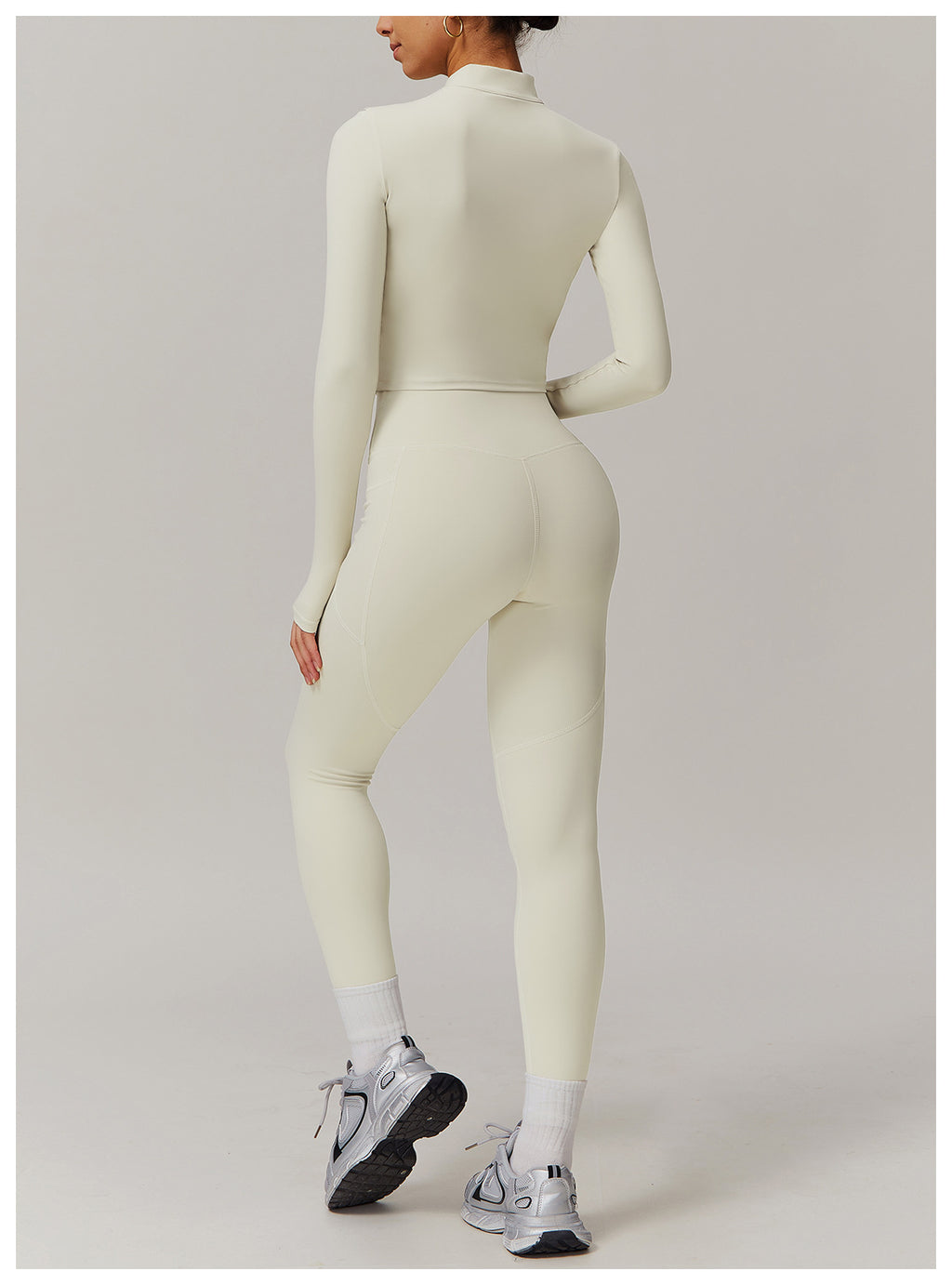 Cross-border cloud-feel quick-drying waist-slimming and comfortable yoga set, casual wear, running and fitness sports set 182