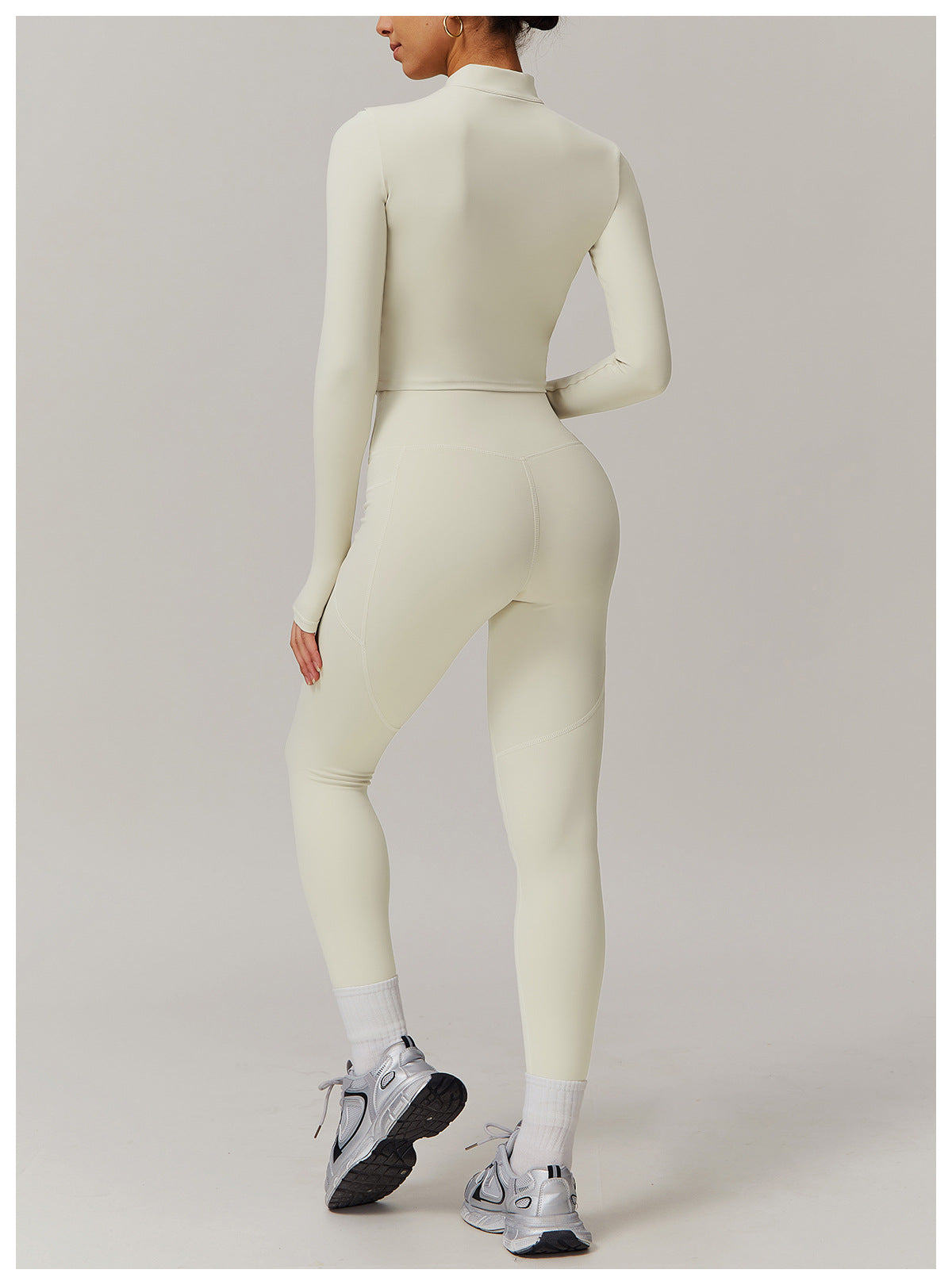 Cross-border cloud-feel quick-drying waist-slimming and comfortable yoga set, casual wear, running and fitness sports set 182