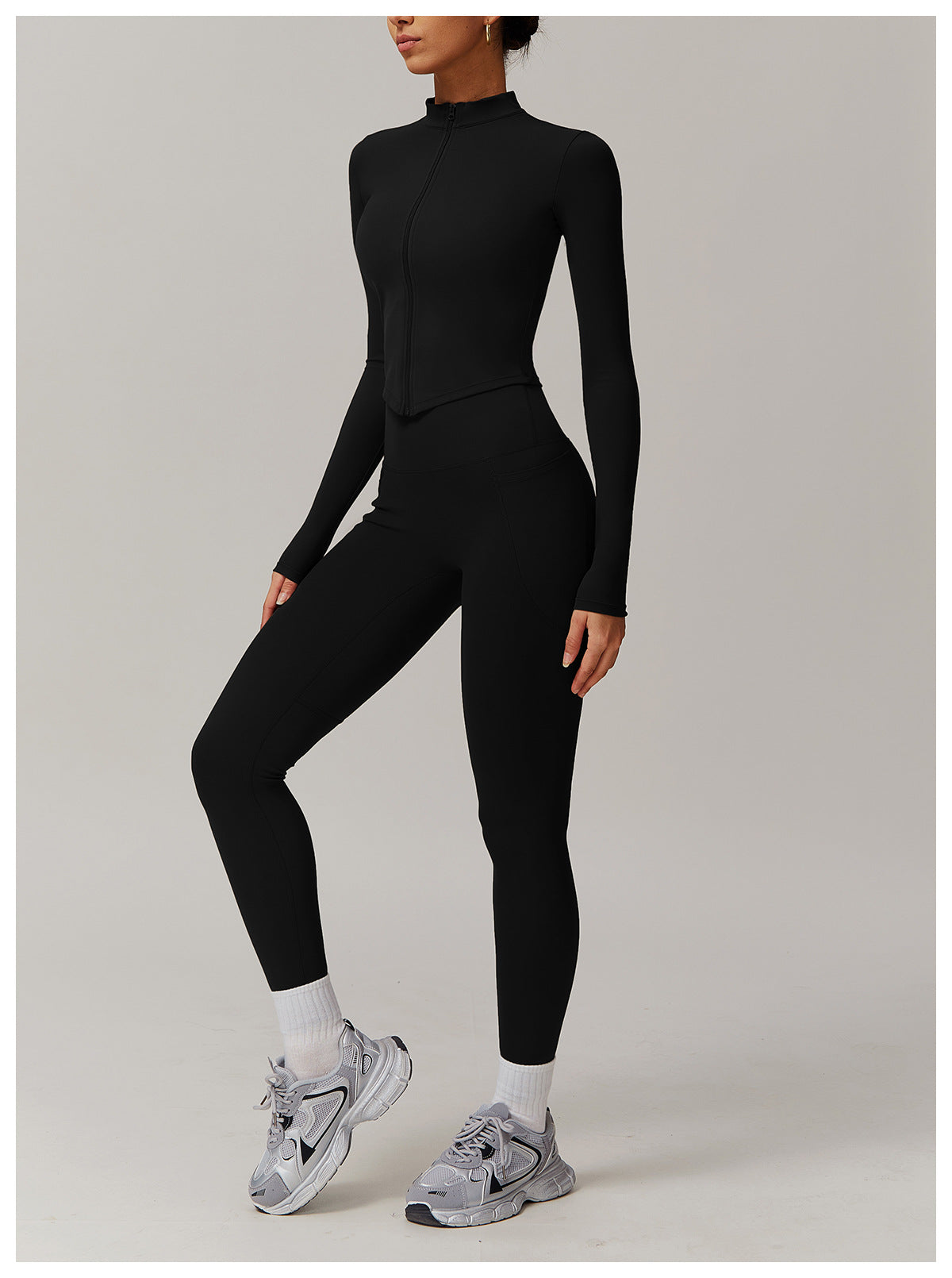 Cross-border cloud-feel quick-drying waist-slimming and comfortable yoga set, casual wear, running and fitness sports set 182