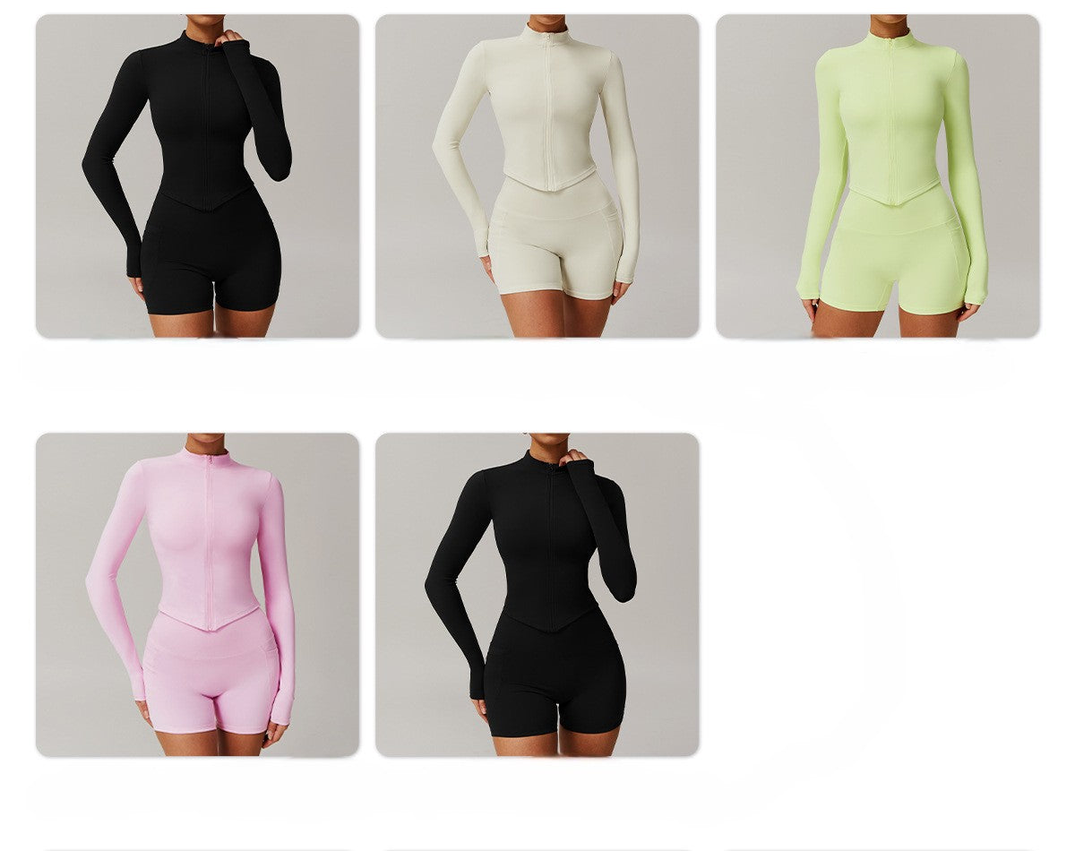 Cross-border cloud-feel quick-drying waist-slimming and comfortable yoga set, casual wear, running and fitness sports set 182