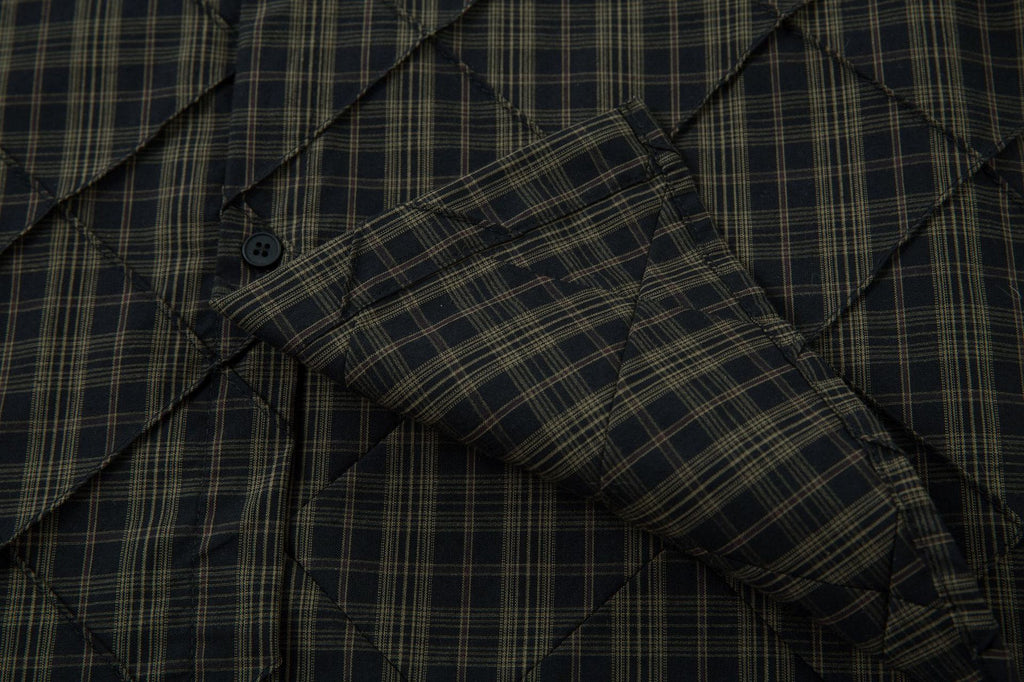 Spring New Arrival American Retro Loose-fitting Heavy-duty Striped Faux Two-piece Long-sleeved Shirt 167