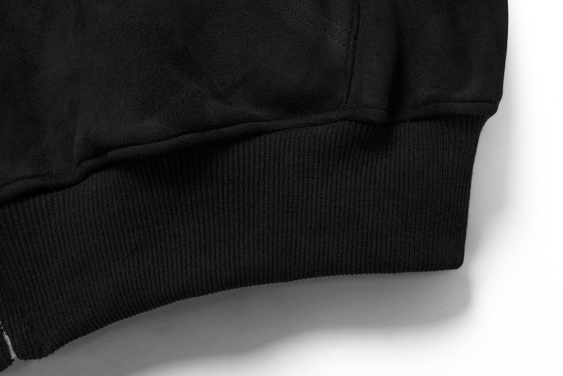 Eon Modish 2025 Fall New Collection: American Street Style Embroidered Suede Hooded Sweatshirt Jacket 134