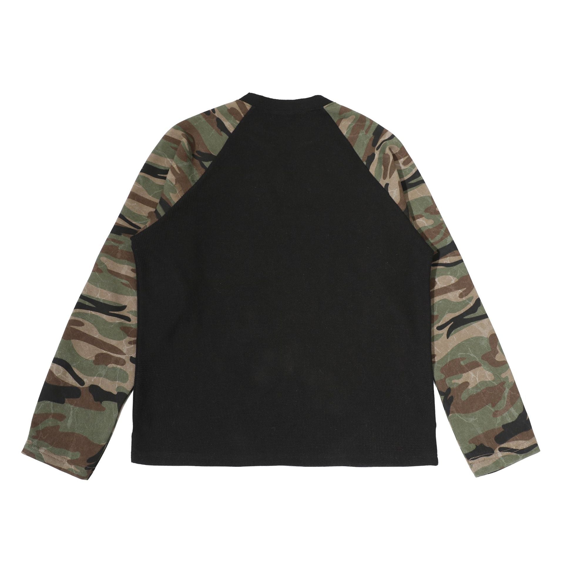New American Style Camouflage Sports Shirt with Raglan Sleeves, Men's and Women's 170