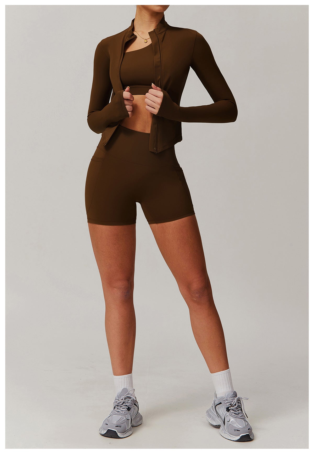 Cross-border cloud-feel quick-drying waist-slimming and comfortable yoga set, casual wear, running and fitness sports set 182