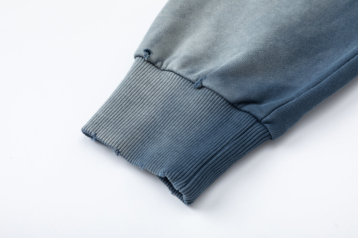 27362 American-style trendy washed distressed print short wide men's hooded cardigan sweatshirt jacket 148