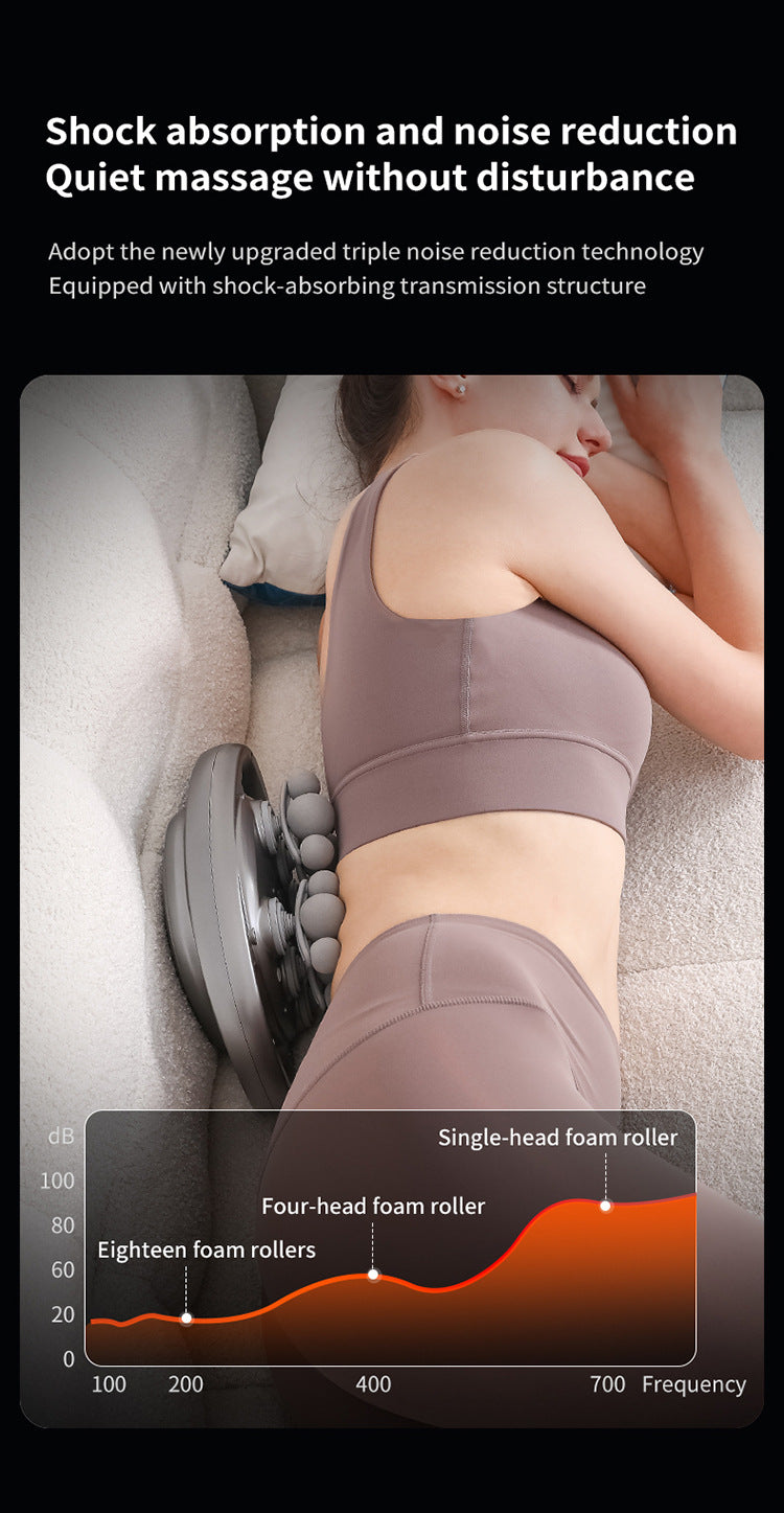 Cross-border multi-head fascia gun for back, waist, and hand vibration muscle massage, rechargeable fascia massager wholesale