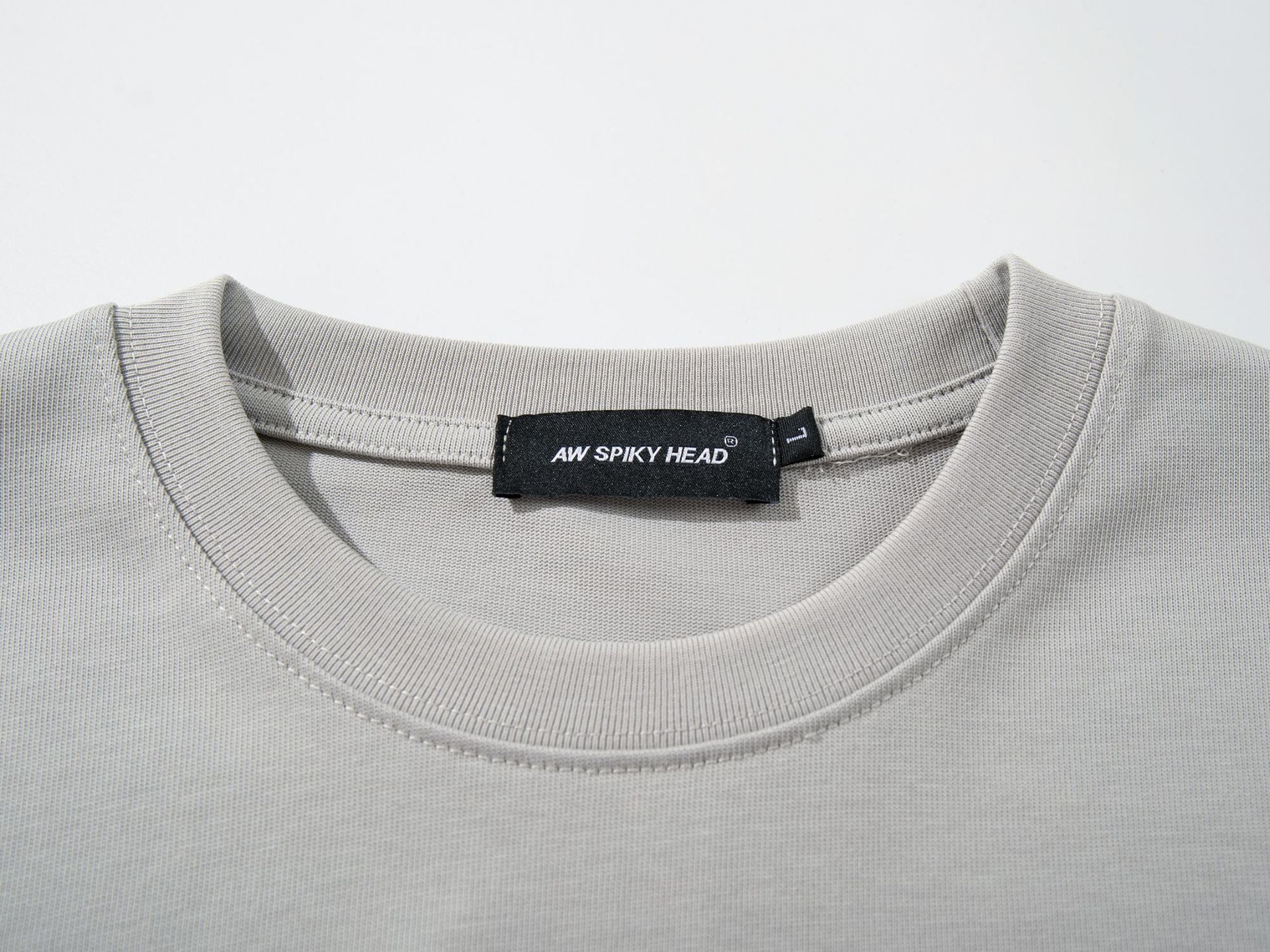 Men's 2025 Autumn American Street Hip Hoodie Faux Two-Piece Dark Print T-Shirt Long Sleeve 165