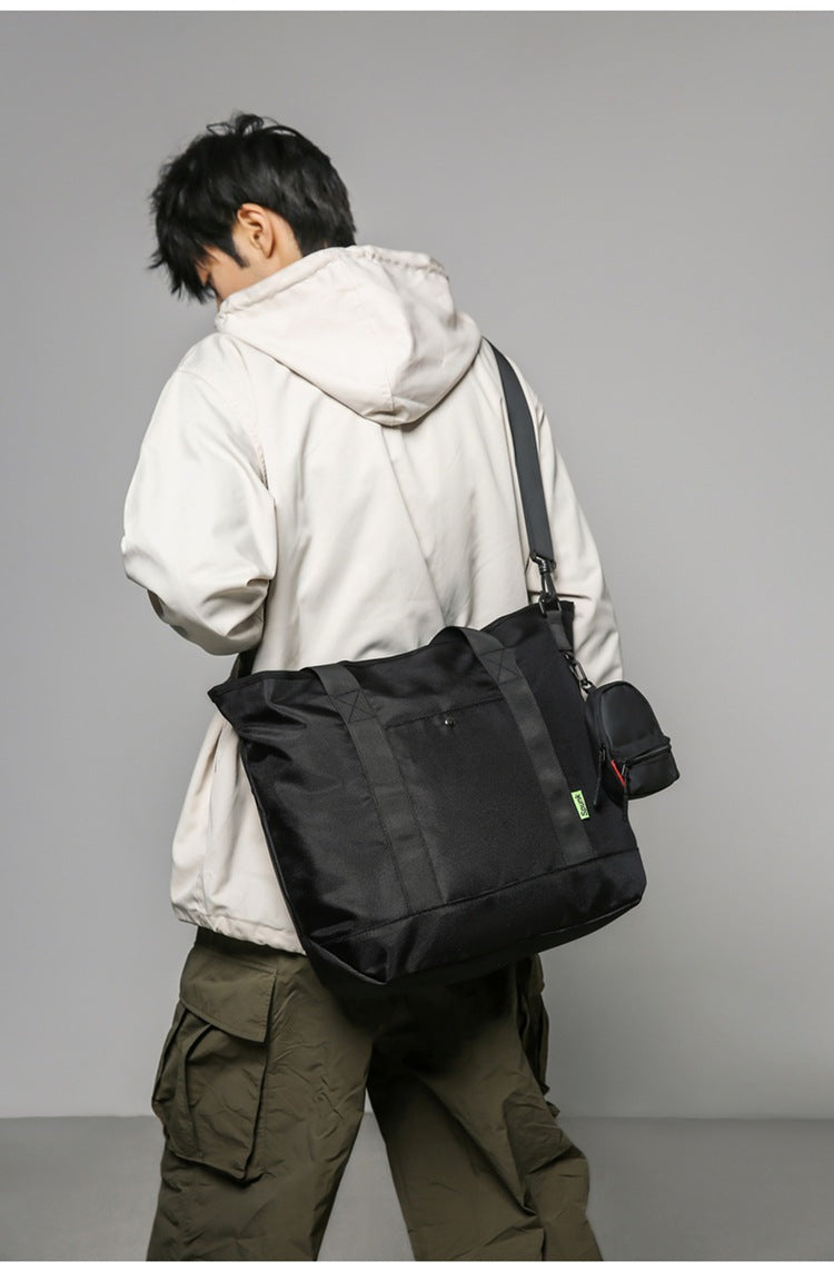 Camouflage Large Capacity Men's Bag 2024 New Commuter Tote Bag Workwear Style Handbag Travel Shoulder Crossbody Bag