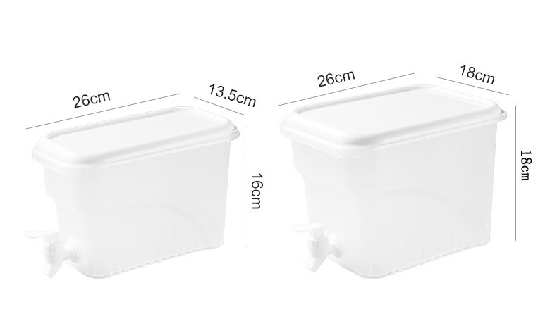 Large Capacity Refrigerator Cold Water Kettle with Tap Juice Lemon Fruit Tea Herbal Water Kettle Household Drink Bucket Cold Water Bucket