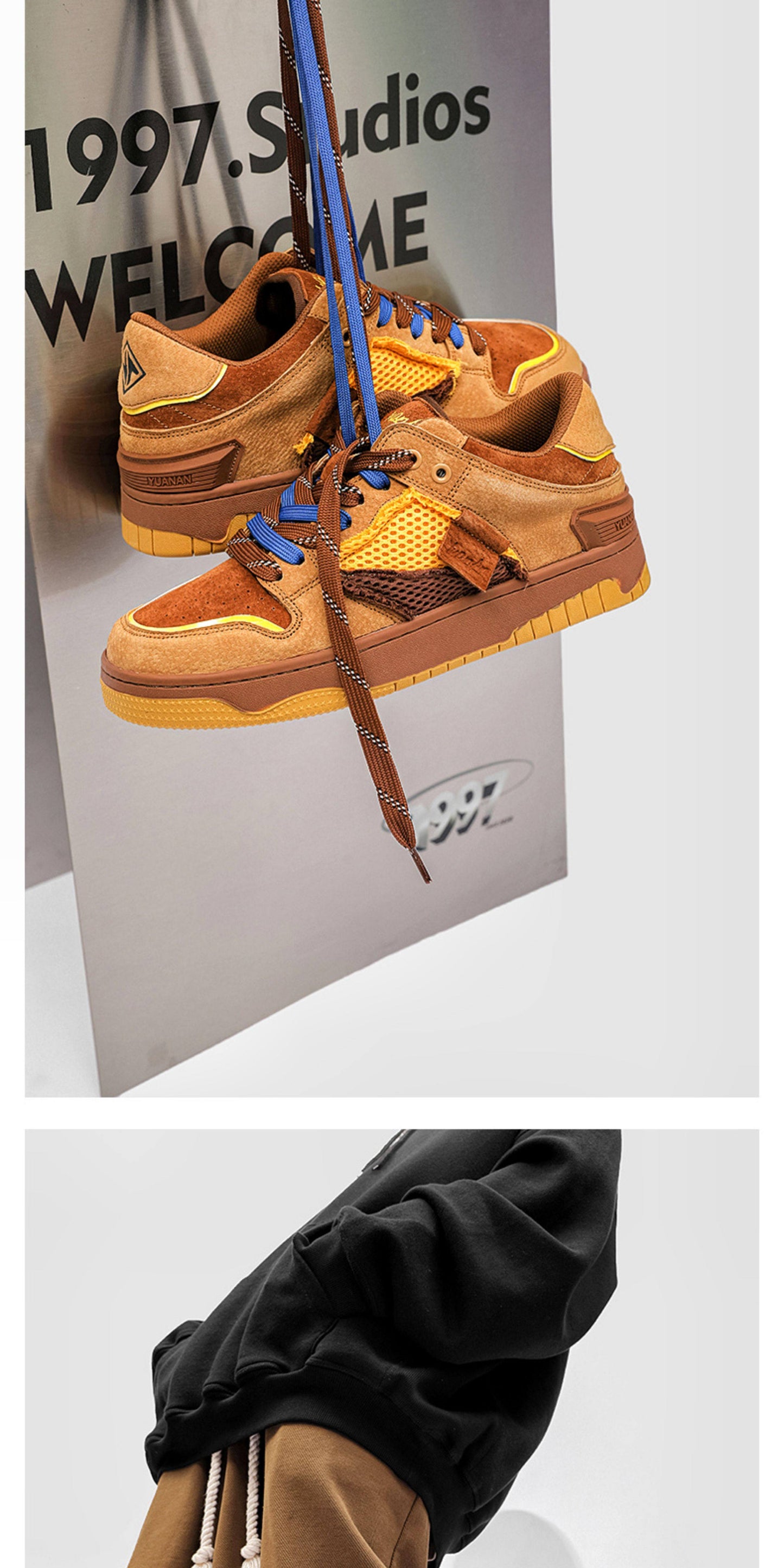 National Trend Retro Couple Skateboard Shoes