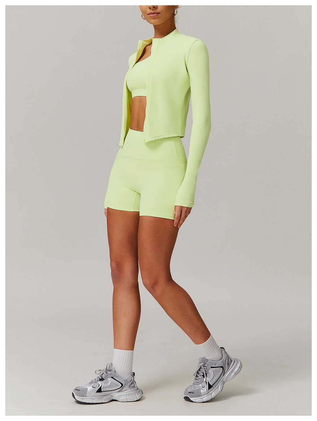 Cross-border cloud-feel quick-drying waist-slimming and comfortable yoga set, casual wear, running and fitness sports set 182