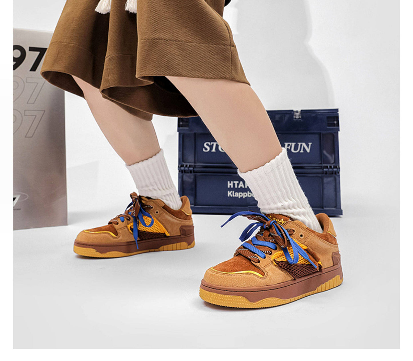 National Trend Retro Couple Skateboard Shoes