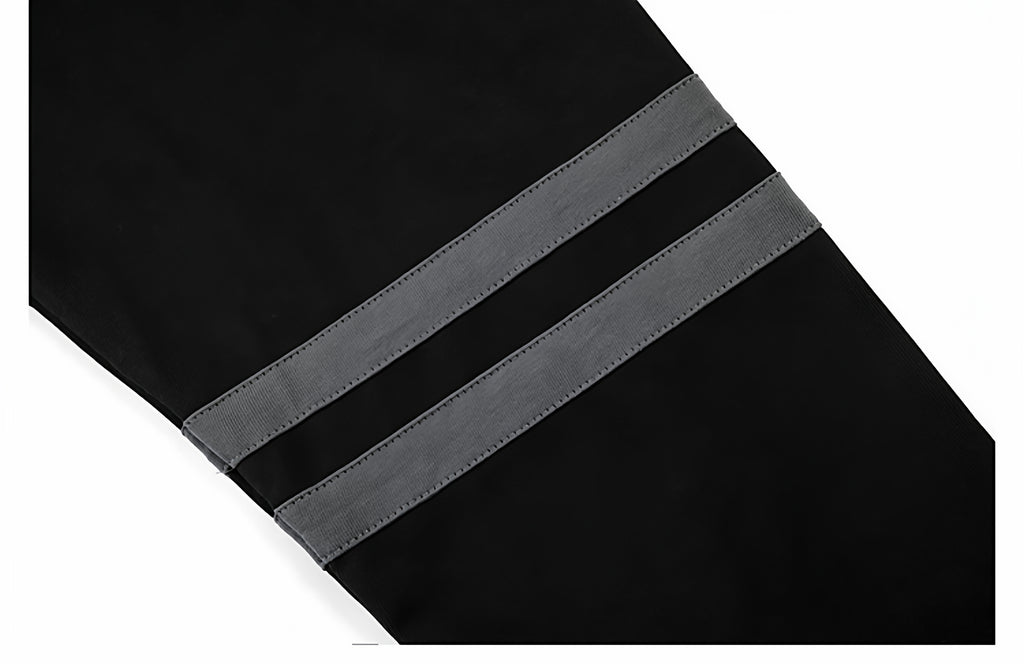 UNS American Street Retro Letter Stripe V-Neck Long Sleeve T-Shirt, Unisex, Trendy Brand, Casual Loose Fit Sports J 138