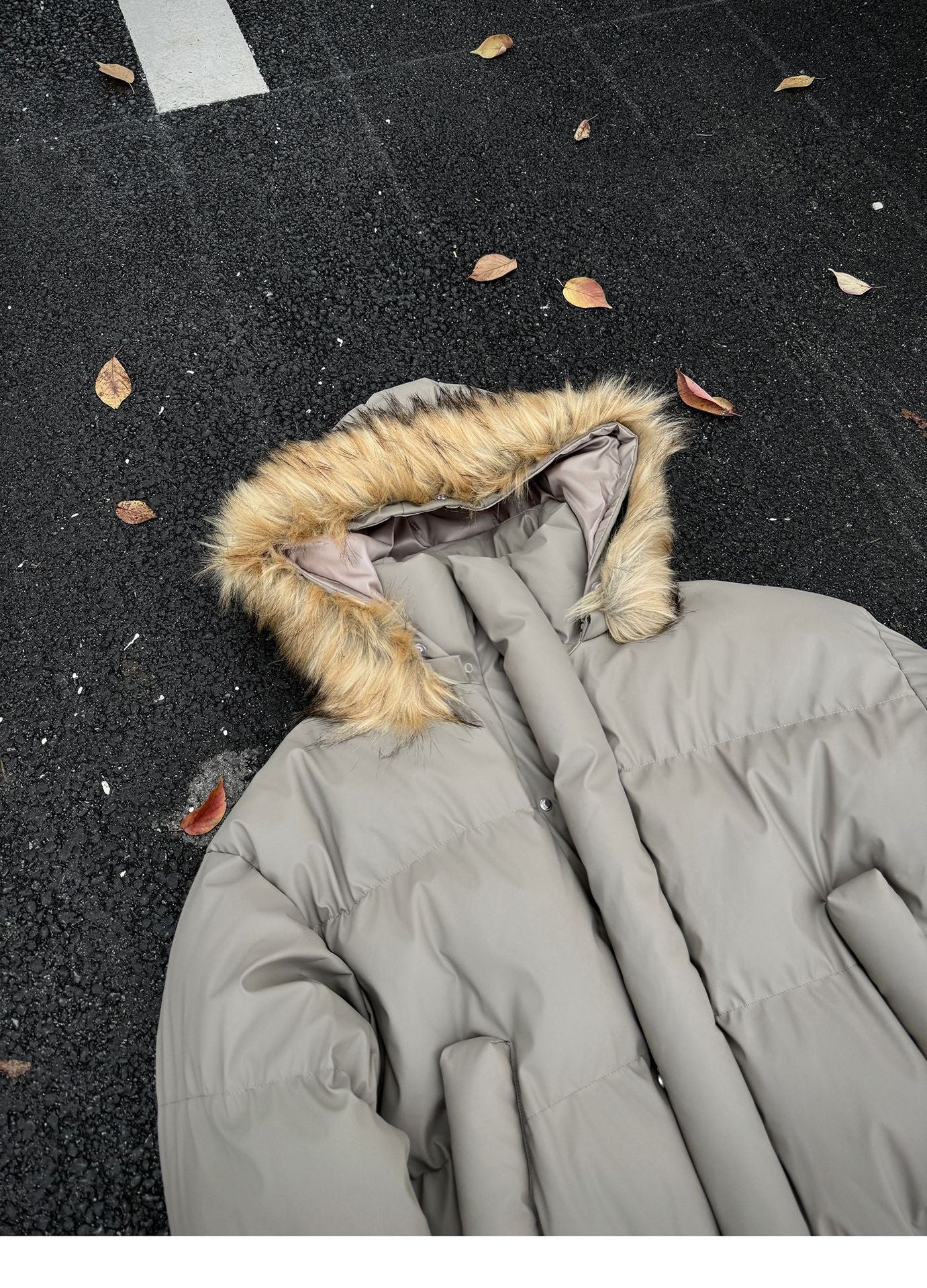 Non-Detachable Fur Collar Hooded High-End Cotton Coat for Men, Thickened Cotton Jacket, High-End Warm Pu Leather Cotton-Padded Jacket, Puffer Jacket 160