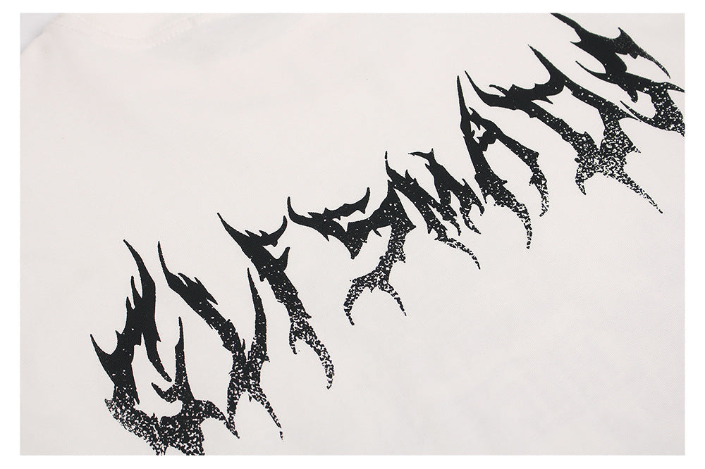 GLFS Subculture Crown Faux Two-Piece Couple Top Long Sleeve Trendy Streetwear Men's Sports Base Layer Autumn Sweatshirt 130