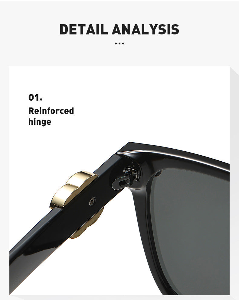 New g home three-color square sunglasses Women's European and American fashion trendy sunglasses ins Internet celebrity same style sunglasses