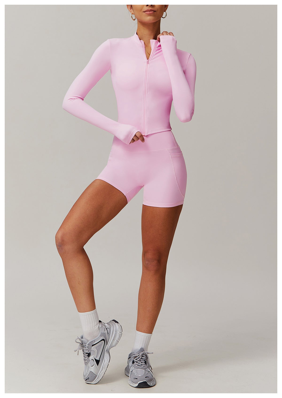 Cross-border cloud-feel quick-drying waist-slimming and comfortable yoga set, casual wear, running and fitness sports set 182