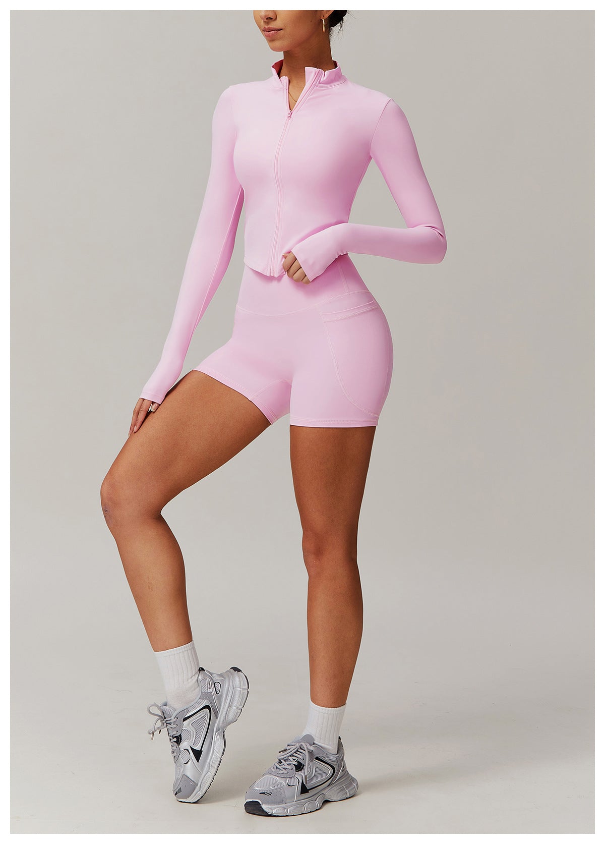 Cross-border cloud-feel quick-drying waist-slimming and comfortable yoga set, casual wear, running and fitness sports set 182