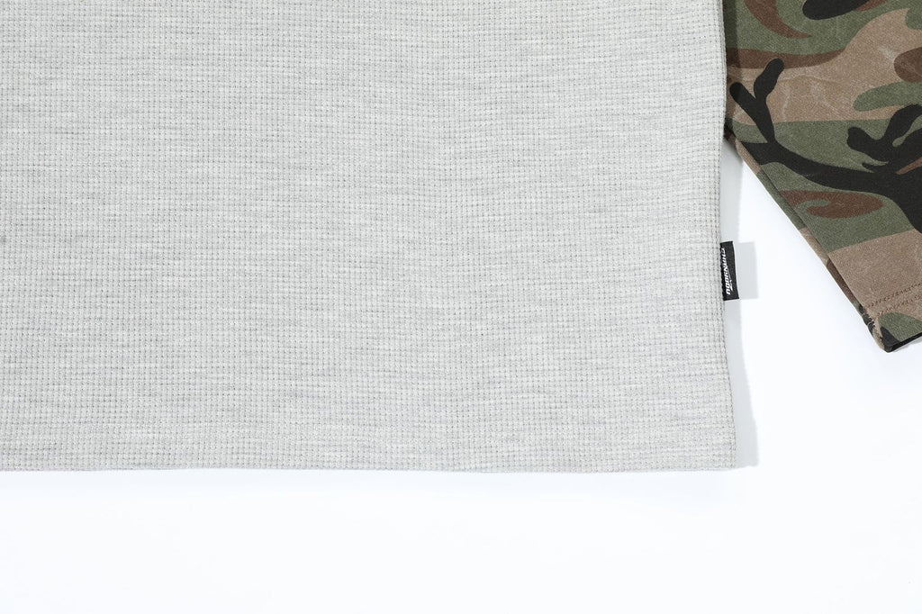 New American Style Camouflage Sports Shirt with Raglan Sleeves, Men's and Women's 170