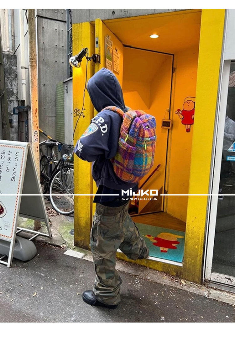 MIJKO Men's and Women's Triple-Waist Camouflage Cargo Pants with Buckle Waist Design, Casual Straight Leg Pants, Trendy 152