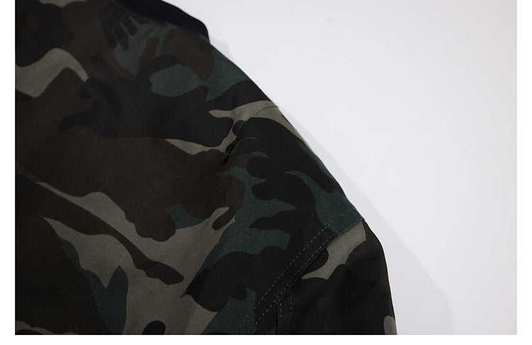 UNS American Heavy Retro Camouflage Flying Suit Jacket Men's and Women's National Fashion Brand Loose Thickened Warm Cotton Coat Jacket 139