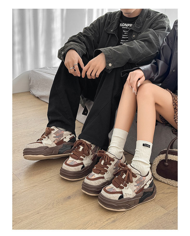 Thick-Soled Unisex Amber Style Melting sneakers