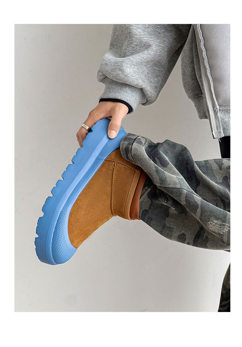 Celebrity-Style Winter Couple Snow Boots, Outdoor Non-Slip, Fleece-Lined Warm