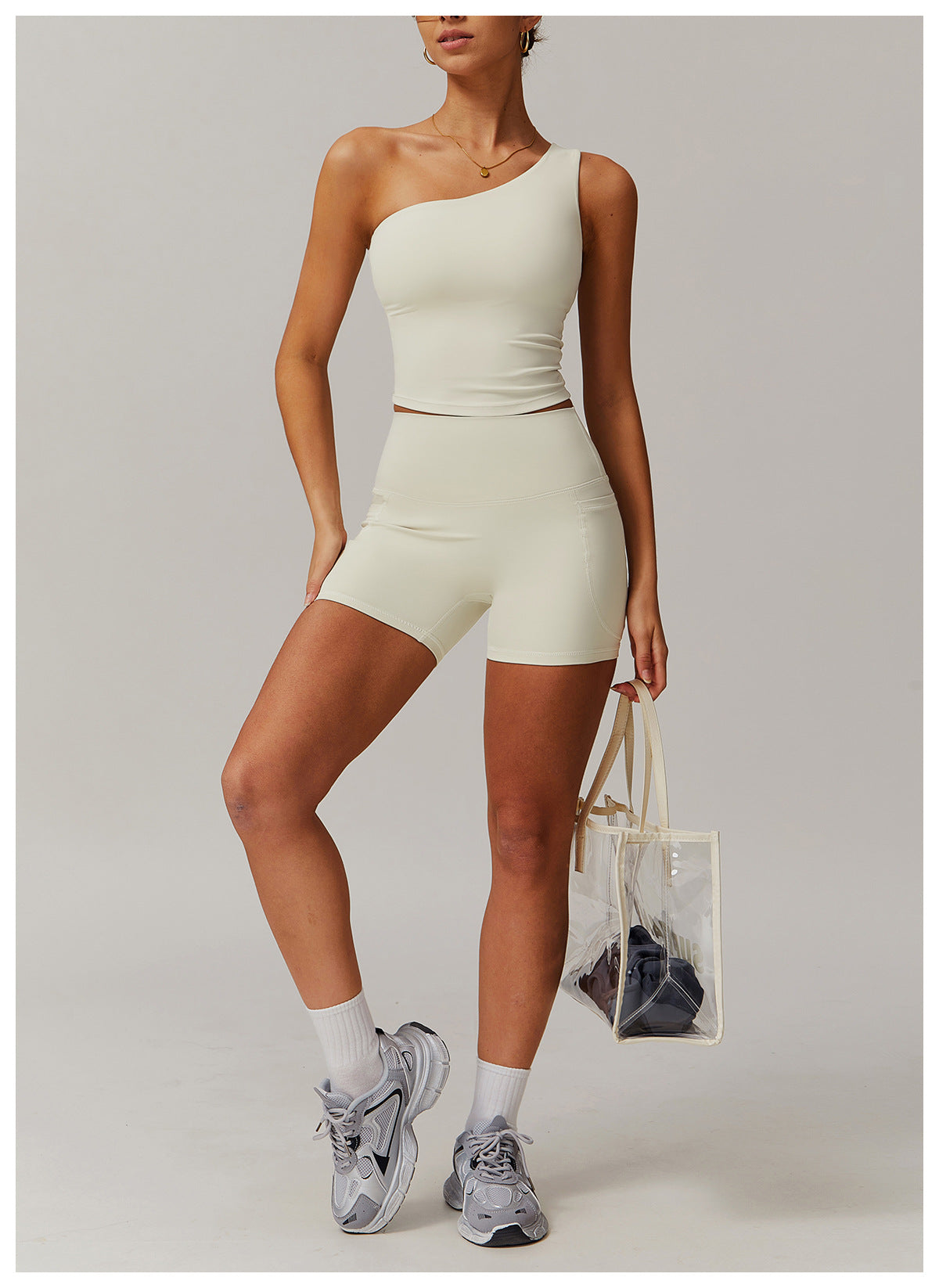 Cross-border cloud-feel quick-drying waist-slimming and comfortable yoga set, casual wear, running and fitness sports set 182