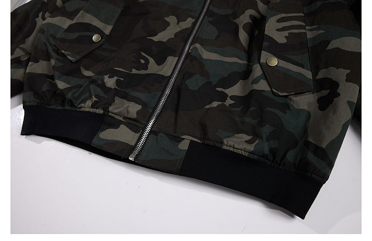 UNS American Heavy Retro Camouflage Flying Suit Jacket Men's and Women's National Fashion Brand Loose Thickened Warm Cotton Coat Jacket 139