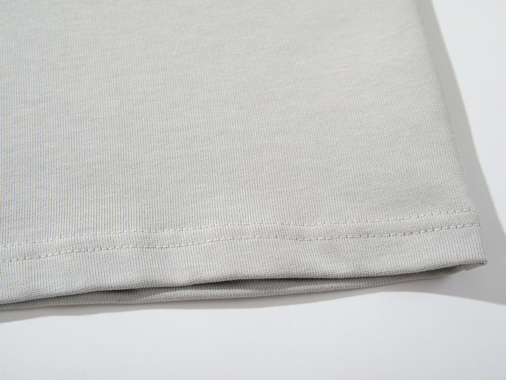 Men's 2025 Autumn American Street Hip Hoodie Faux Two-Piece Dark Print T-Shirt Long Sleeve 165