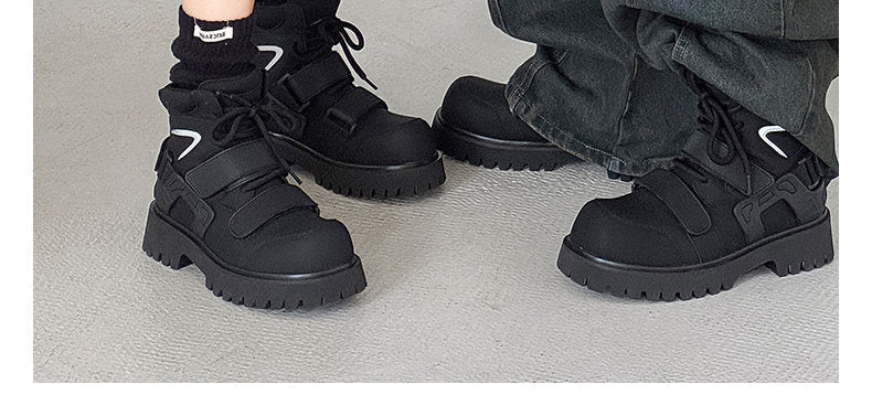 Velcro Martin Deconstructed Motorcycle Boots