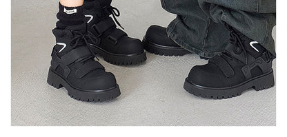 Velcro Martin Deconstructed Motorcycle Boots