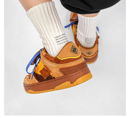 National Trend Retro Couple Skateboard Shoes