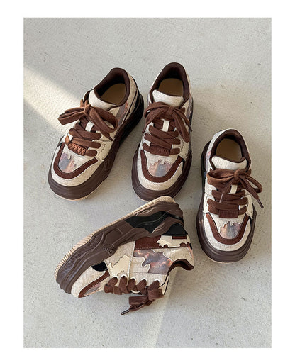 Thick-Soled Unisex Amber Style Melting sneakers