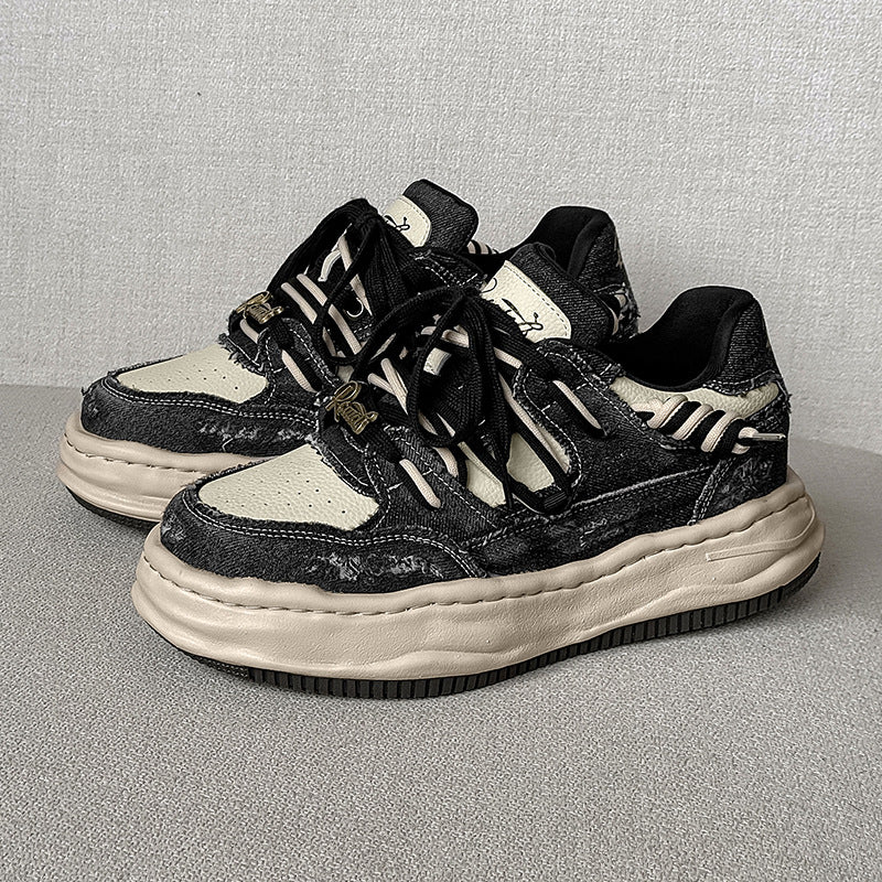 Thick-Soled  Invisible Height-Increasing Washable Dissolving sneakers