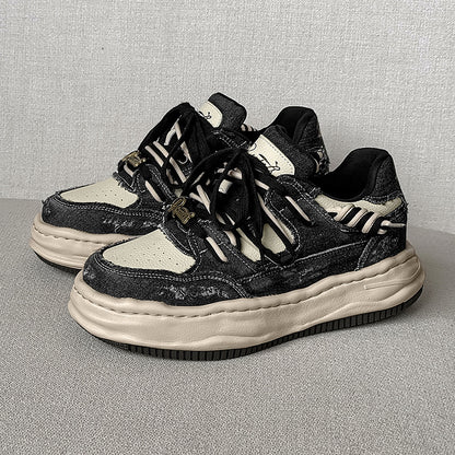 Thick-Soled  Invisible Height-Increasing Washable Dissolving sneakers